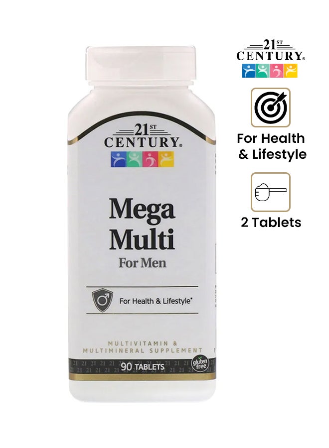 21st Century Mega Multi Multivitamin Supplement - 90 Tablets - Image 1